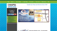 Desktop Screenshot of chapelopticians.com